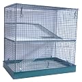 Two Level Chinchilla Cage Black Flatpack