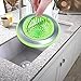 KSEV Kitchen Sink Strainer with Handle – Green (2 Packs), Wide Rim 4.5”-inch Diameter, Anti-Clogging Basket Cover Perfect for Most Sink Drains