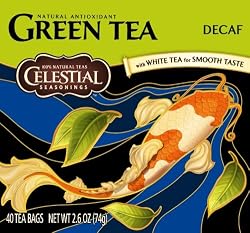 Celestial Seasonings Green Tea, Decaf, 40-Count Tea Bags (Pack of 6)