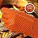 Homar 3 Colors Heat Resistant BBQ Grilling Gloves Oven Mitten Set - Best in Protective Mitts & Potholders - Silicone Baking & Outdoor Cooking Gloves One Size Fits All Perfect for Men & Women (Orange)