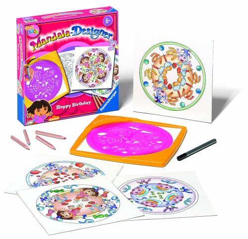 Ravensburger - 29974 - Loisir Créatif - Dessins - Mandala Designer - Dora Happy Birth