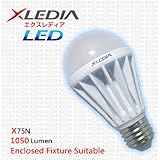 XLEDIA LED Bulb-X75N (A19-75W Equivalent-1050 Lumen-Cool White-Enclosed Fixture Suitable/Insulation Contact Suitable)