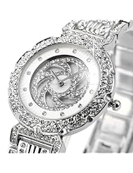Classic Luxury Dress Styles Woman Watch Crystal Rotating Dial Lady Women Bracelet Quartz