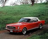 1965 Red Ford Mustang (Convertible) Photo Print Poster - 16x20