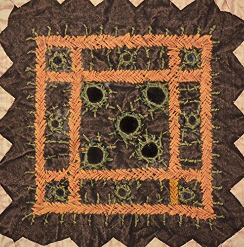 Imagen 3 de Cojín de algodón Cubre Con Hilo Cut & Size Mirror Patch Work 17 x 17 Pulgadas Juego de 5 piezas