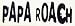 Papa Roach - Black Rub On Window Sticker / Decal