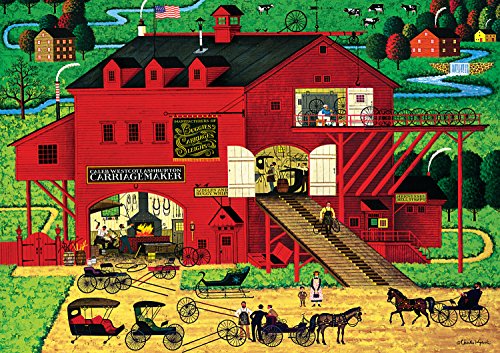 Buffalo Games Charles Wysocki: Caleb's Buggy Barn - 300 Piece Jigsaw Puzzle by Buffalo Games