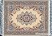 Computer Carpet Mouse Pad | Oriental Style Rug Mouse Mat (Beige)