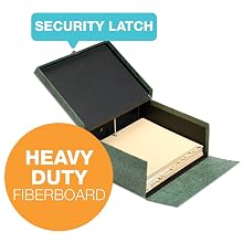 Globe-Weis Double-Thick (D-T) Box File, Letter Size, A-Z Indexes Inside, Green, (22SL GRE)