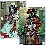 Birchwood Casey Darkotic Combo Flu Shot/Ship Wreck Targets, Black