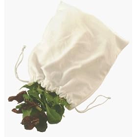 Casabella Microfiber Salad Bag - White (Pack of 12) by Casabella