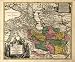 1724 LARGE HISTORIC MAP MESOPOTAMIA Iraq & PERSIA Iran