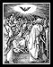 Albrecht Duerer (Follow the Little Passion scene: The outpouring of the Holy Spirit) Framed Art Poster Print - 11 X 17