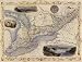 1800'S WEST CANADA LAKE ONTARIO ERIE HUNDSON MONTREAL MAP VINTAGE POSTER REPRO