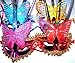 OliaDesign Venetian Costume Party Butterfly Mask Masquerade Halloween Masks (Pack of 4)