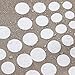 InterDesign Medallion Fabric Shower Curtain, Long 72 x 84, White/Taupe