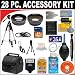 28 PC ULTIMATE SUPER SAVINGS DELUXE DB ROTH ACCESSORY KIT, INCLUDES FLASH, LENSES, FILTERS, ACCESSORIES AND MUCH MORE! For The Panasonic Lumix DMC-G1, DMC-L10 Digital SLR Cameras Which Have A (14-45mm, 45-200mm) Lens