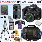 Canon Digital Rebel XS 10.1MP Digital SLR Camera with EF S 18 55mm f/3.5 5.6 IS Lens & EF 75 300mm f/4 5.6 III Telephoto Zoom Lens + 8GB Deluxe Accessory Kit Canon Digital Rebel XS 10.1MP Digital SLR Camera with EF S 18 55mm f/3.5 5.6 IS Lens & EF 75 300mm f/4 5.6 III Telephoto Zoom Lens + 8GB Deluxe Accessory Kit