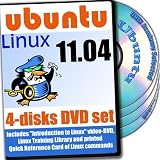 Ubuntu 11.04, 4-Disks DVD Installation and Reference Set, Ed.2011