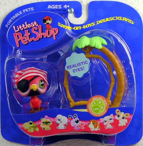 Childrens Toyshop  Toys : Littlest Pet Shop Pets On the Go Figure Parrot with Swing