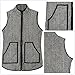Hanerdun- Mens Slimming Body Shaper Shirt With Zipper Abs Abdomen Slim,Black,XX-Large