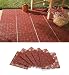 6Pc Interlocking Outdoor Patio Flooring Tile Set By Collections Etc