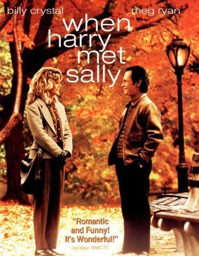 Unframed canvas prit poster When Harry Met Sally Movie B Billy Crystal Meg Ryan Carrie Fisher Bruno Kirby 24x36inch(60x90cm)