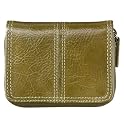 Merona® Glazed Zip Wallet - Olive