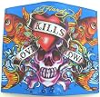Ed Hardy Love Kills Slowly Design Womens Wallet - Royal Blue