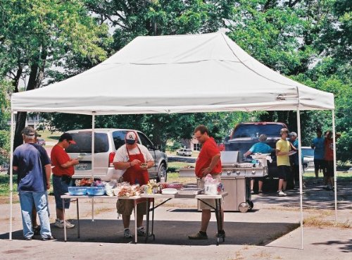 ShelterLogic 10 x 15- Feet S T Popup Canopy, White Cover On Sale