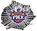Phoenix Suns Shattered Auto Decal (12 x 10 -inch)