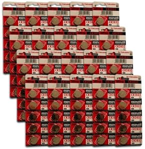 Maxell CR2032 3V Micro Lithium Button Coin Cell Battery 1 Box of 100 Batteries