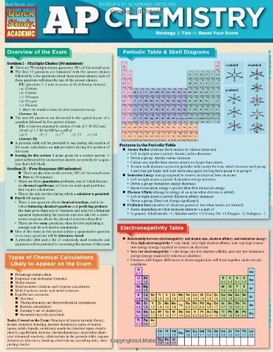 ap chemistry quick study academic