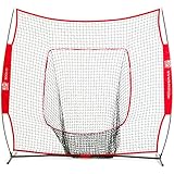 Rukket The Original Sock It! Baseball & Softball 7 x 7 Practice Net with bow frame (LIFETIME WARRANTY & US Based Customer Service)
