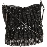 Whiting & Davis Contrasting Ruffles Clutch