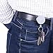 eBoot Metal Retractable Reel with Belt Clip for Keys, ID Badges, Belt Loop Clasp and Key Ring