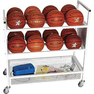 Buy Champion Sports 16-Ball Double-Wide Ball Storage Cart