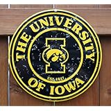 University of Iowa Hawkeyes 12" Round Circle Sign