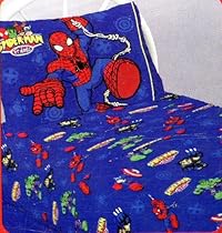 spiderman fitted crib sheet