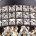 Jolie Iron Shade Crystal Flush Mount Chandelier