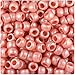 BeadTin Peach Pearl 9mm Barrel Pony Beads (500pcs)