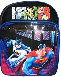 Justice League backpack Superman Batman Green latern Flash Incredible Hulk