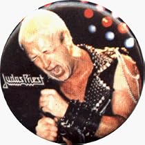 Judas Priest - Robert Halford (Singing) - 1 1/4" Button / Pin - AUTHENTIC EARLY 1990'S PIN