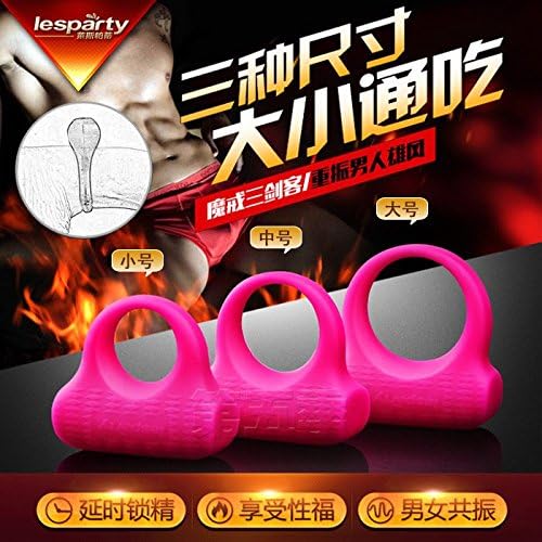 Les Patti ring vibration Unisex lock ring male G-spot stimulation fine ring box of three