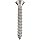 Plain 18-8 Stainless Steel Tamper Resistant Sheet Metal Screw, USA Made, Flat Head, Tamper Resistant Pin-In-Star Drive