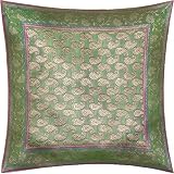 Review ShalinCraft  / ShalinCraft Pillow Cover Rustic Decor India Present Ideas Silk Fabric 16x16 inches(bcbr173)