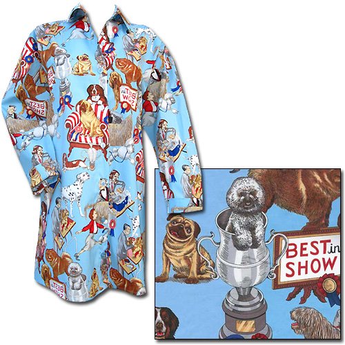 The Cat's Pajamas Non-Flannel Best of Show Dog Nightshirt X-small