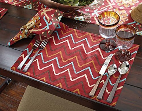 Cierra Reversible Southwestern Ikat Design Placemat, Set of 4