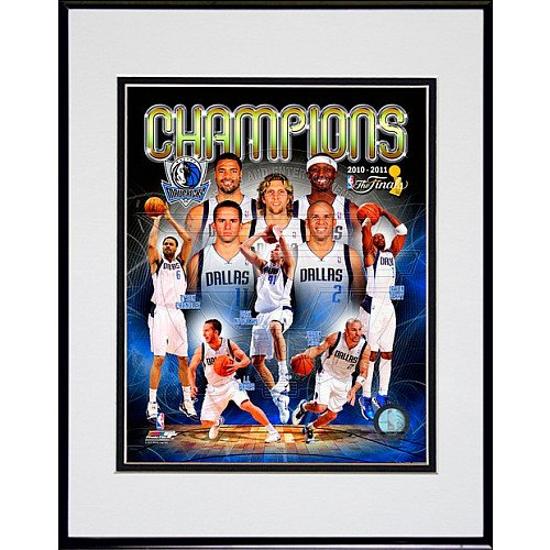 Photo File Dallas Mavericks 2011 Nba Finals Champions Framed And Matted 8X10 Photo