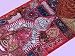 CRIMSON SARI BEADED HANGING RUNNER INDIAN WALL TAPESTRY